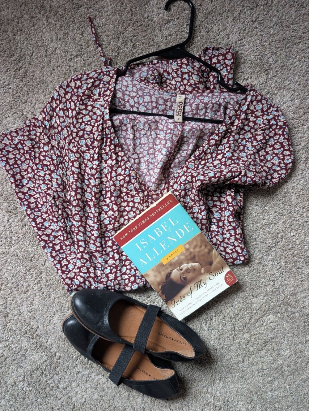 Date With A Book (Sundress, Ballet Flats, Book)